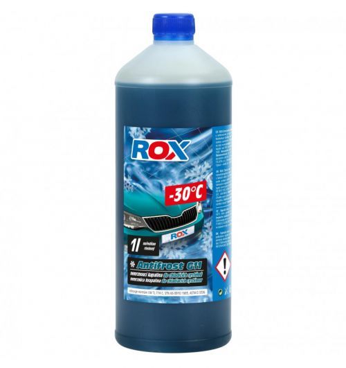 Chladící kapalina G11 Rox Antifrost Readymix -30°C 1l