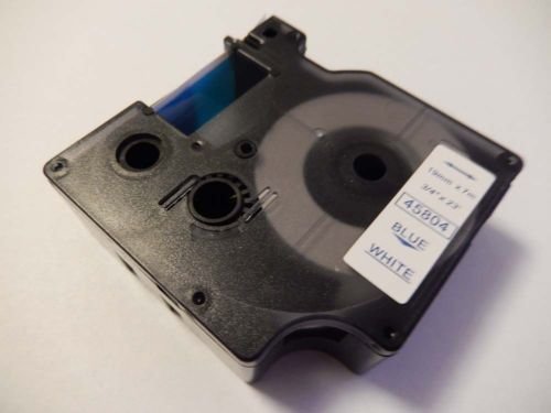 Kompatibilní páska s Dymo 45804, 19mm x 7m, modrý tisk / bílý podklad