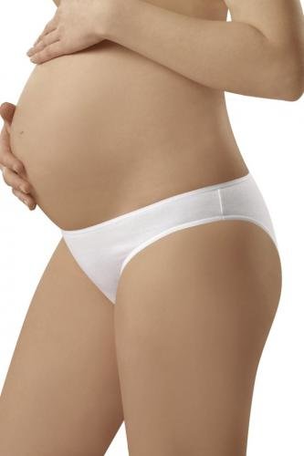 Těhotenské kalhotky  Mama mini white - S - bílá