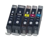 Canon CLI-8 Bk, C,M,Y + PGI-5Bk multipack kompatibilní cartridge