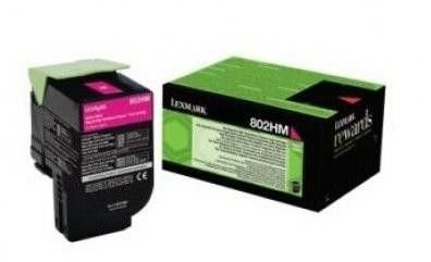 Lexmark 80C2HME purpurová (magenta) originální toner