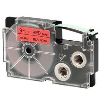Kompatibilní páska s Casio XR-24RD1, 24mm x 8m, černý tisk / červený podklad