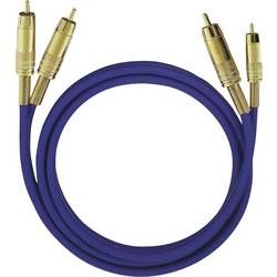 Cinch audio kabel Oehlbach 2038, 5.00 m, modrá