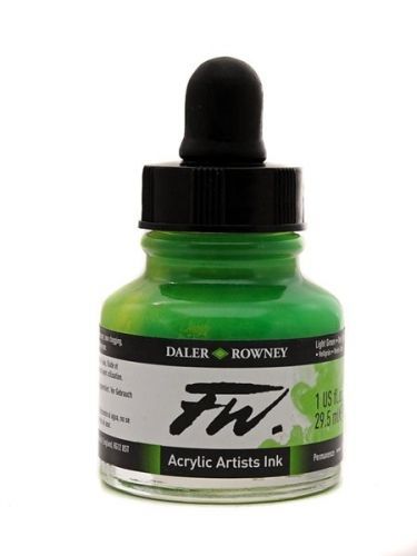 Umělecká akrylová tuš Daler Rowney 29,5 ml - Light Green