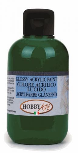 Akrylová barva Hobby Art, lesklá 250ml  - zelená