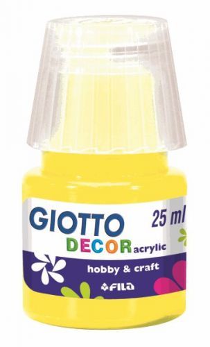 Akrylová barva Giotto Decor matt  25 ml - žlutá