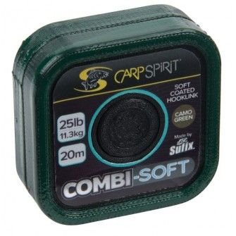 Pletenka Carp Spirit Combi - Soft - 35lb / 20m / 15,90kg - Camo zelená