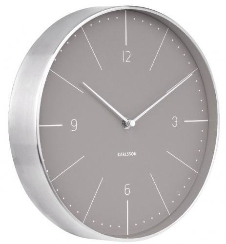 Designové nástěnné hodiny 5682GY Karlsson 28cm