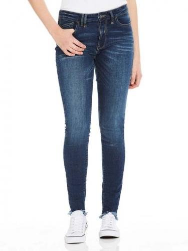 kalhoty BENCH - Skinny Mid Worn Blue Dark Worn (DW1030)