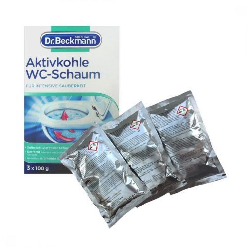 Dr. Beckmann (Německo) Dr. BECKMANN Speciální čistící pěna do WC s aktivním uhlím 3x100g