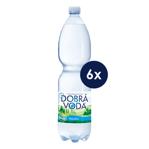 Dobrá voda neperlivá 1,5 l - 6 ks/balení