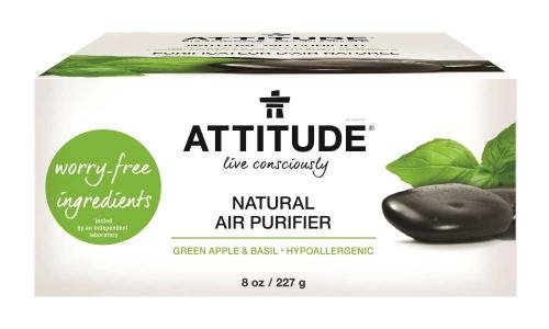Attitude Přírodní čistící osvěžovač vzduchu s esenciálními oleji s vůní zeleného jablka a bazalky 227 g