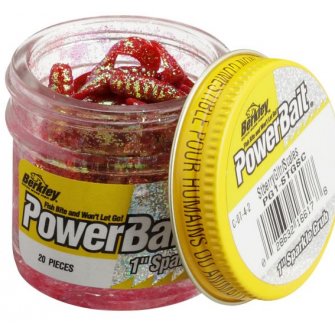 Berkley Twister Sparkle Grub Stberry Gliter 1