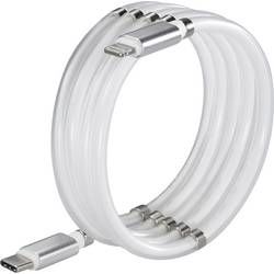 USB kabel Renkforce TO-6886779, 1.00 m, bílá