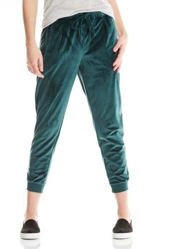 kalhoty BENCH - Velvet Woven Pant Dark Green (GR163)