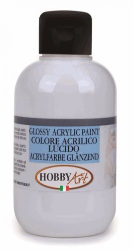 Akrylová barva Hobby Art, lesklá 50ml  - bílá