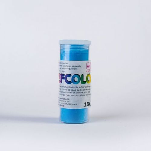 Efcolor - Smaltovací prášek , 10ml - průhledný  modrý
