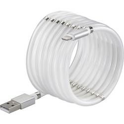 USB kabel Renkforce TO-6897012, 1.00 m, bílá
