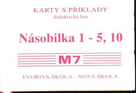 Sada kartiček M7 - násobilka 1-5,10