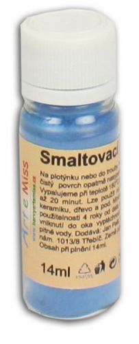 Smaltovací prášek 10g - barva světl.modrá