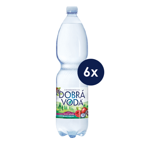 Dobrá voda lesní plody 1,5 l - 6 ks/balení