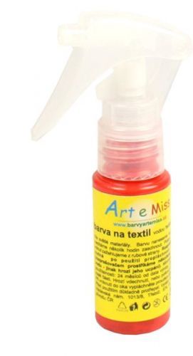 Textilní barva ve spreji - 30 g - barva červená