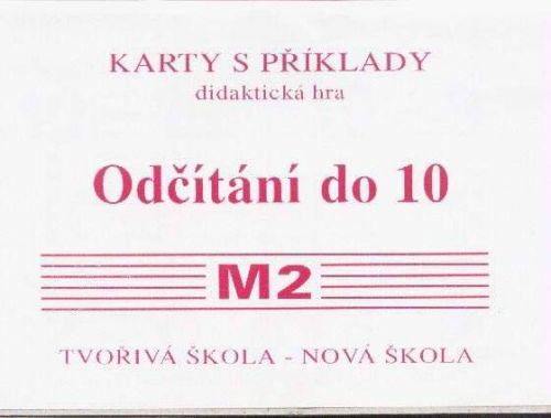 Sada kartiček M2 - odčítání do 10