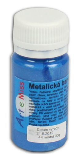 Univerzální barva-metalická 40g barva modrá