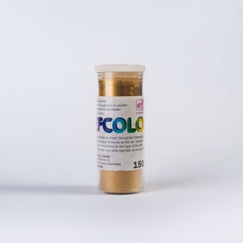 Efcolor - Smaltovací prášek , 10ml - metalický  zlatý