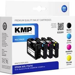 KMP Ink set náhradní Epson T347634XL kompatibilní kombinované balení černá, azurová, purpurová, žlutá E222XV 1637,4005