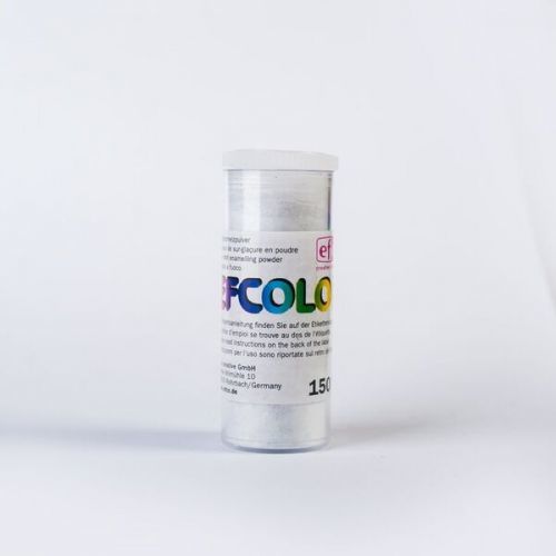 Efcolor - Smaltovací prášek , 10ml - s glitry stříbrný