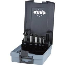 Sada záhlubníků 5dílná RUKO 102791PRO, válcová stopka, 6.3 mm, 10.4 mm, 12.4 mm, 16.5 mm, 20.5 mm, 25 mm, 1 sada