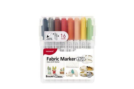 Sada popisovačů na textil Fabric Marker - 16 ks