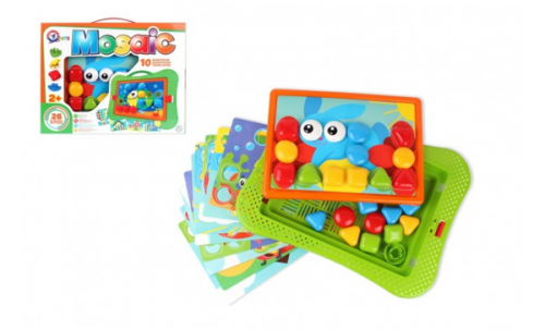 Mozaika klobouček 3,5cm hladký 26ks + šablony 10ks