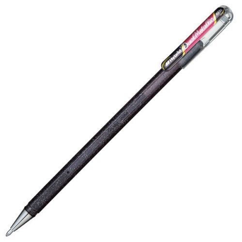 Pentel Dual Metallic Gelové kuličkové pero - černá/metalická červená