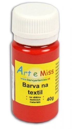 Barva na textil 40g - barva červená