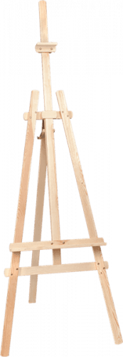 Malířský stojan AMI ze smrkového dřeva, nastavitelná výška