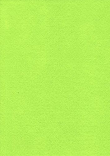 Dekorační filc A4 - fluo-žlutozelený (1ks)