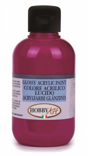 Akrylová barva Hobby Art, lesklá 250ml  - magenta