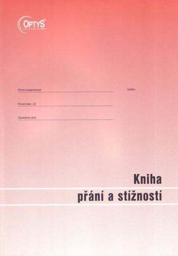 Kniha přání a stížností A4