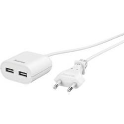 USB nabíječka Hama 00133750, nabíjecí proud 2.4 A, bílá