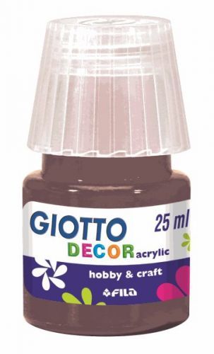 Akrylová barva Giotto Decor matt  25 ml - hnědá