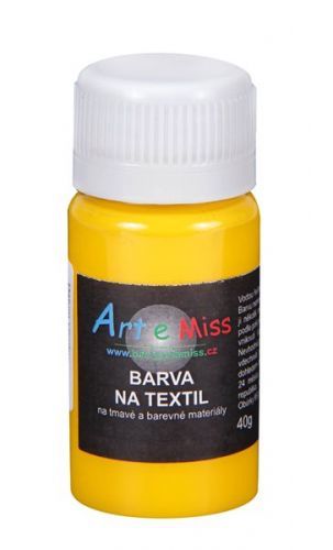 Barva na tmavý textil, 40 g - pomerančová