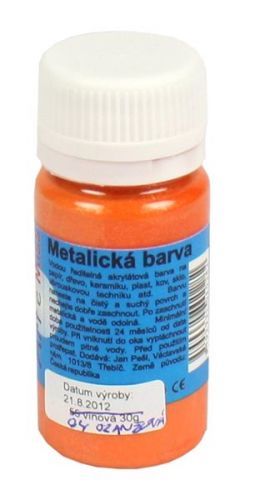 Univerzální barva-metalická 40g barva oranž