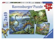 Ravensburger Puzzle Fascinace 3 x 49 dílků – dinosauři