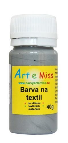 Barva na textil 40g - barva stříbrná