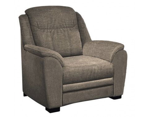 Křeslo Bruno, šedo-hnědá látka