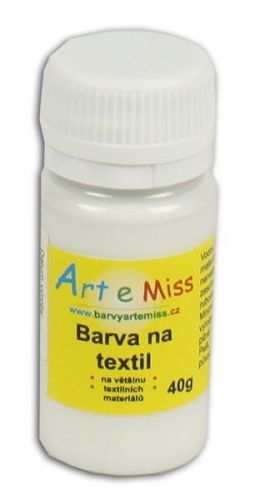 Barva na textil 40g - barva bílá