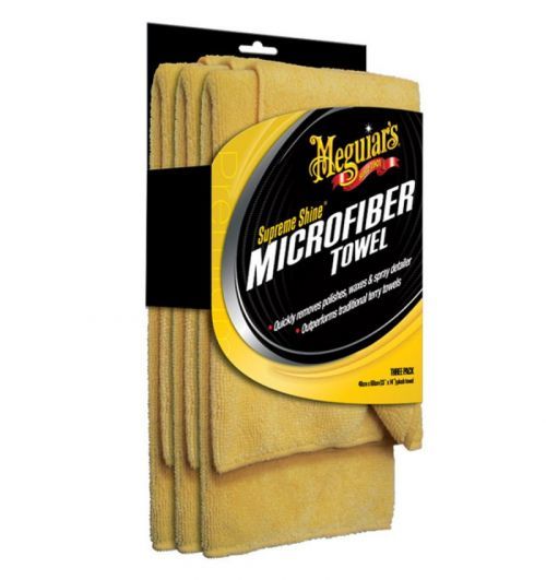 Meguiars Supreme Shine Microfiber Towel 3-pack - Mikrovláknové utěrky 3ks