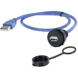USB 2.0 typ A vestavná zásuvka encitech 1310-1018-05 M22, 1 ks